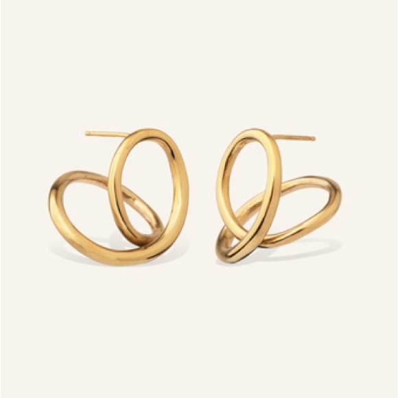 Completedworks The Curve Of Time Gold Vermeil Earrings